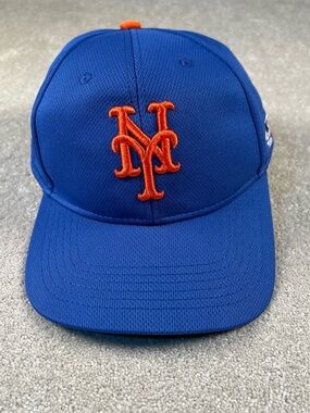 NY Mets Hat Cap Adjustable Back New Blue Orange OSFM Team MLB OC Sports